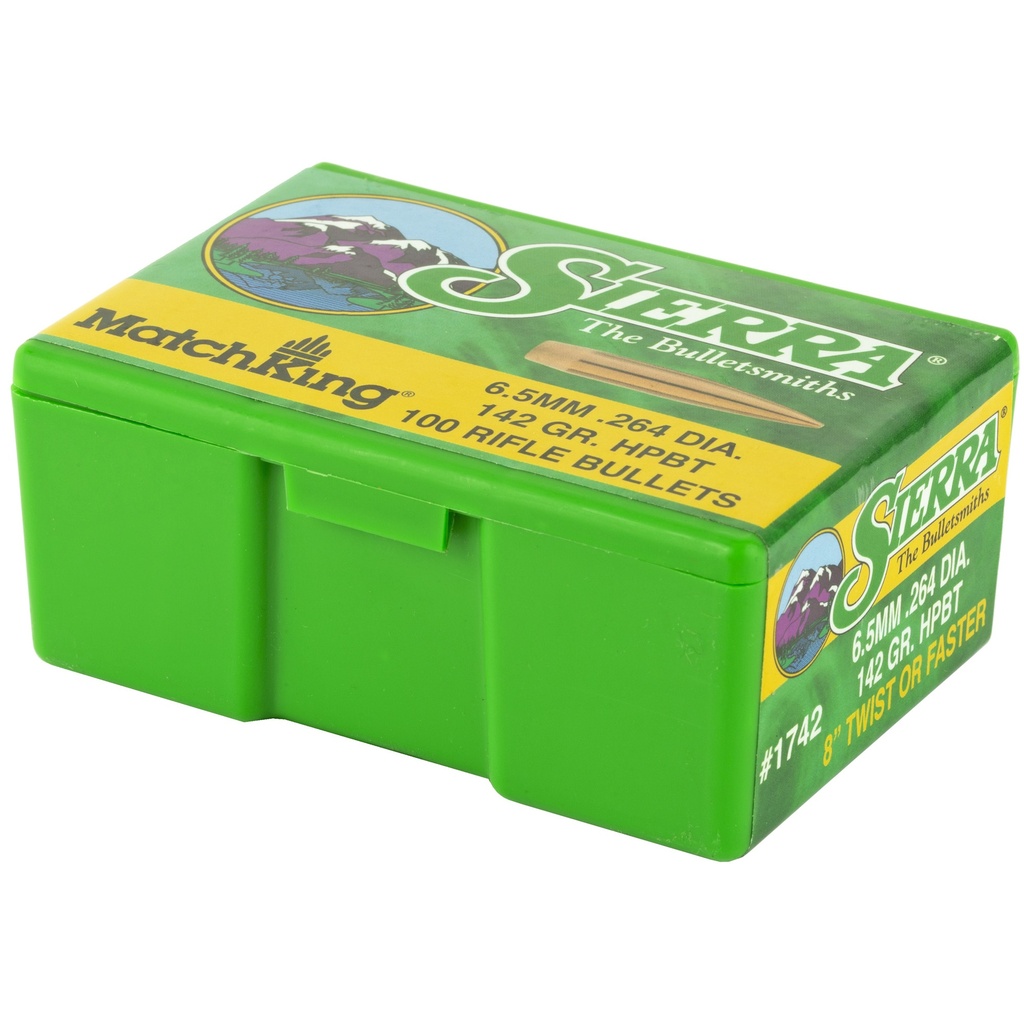 SIERRA MATCHKING .264 142GR 100CT 2