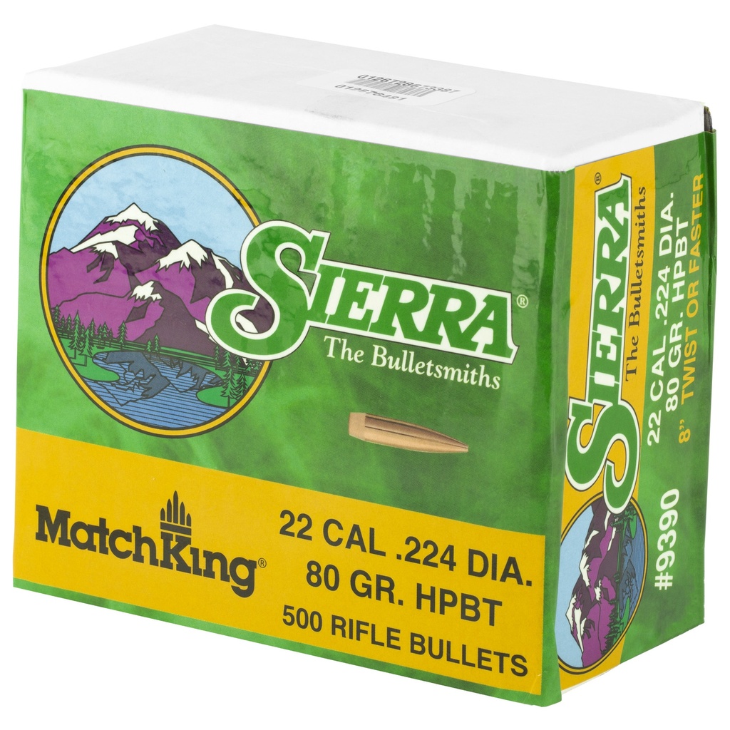 SIERRA MATCHKING .224 80GR 500CT 2
