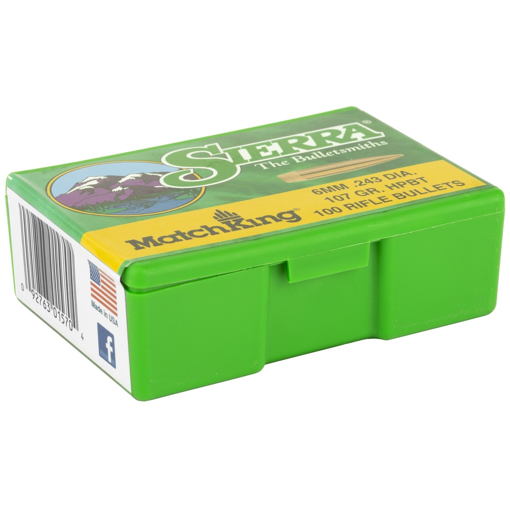 SIERRA MATCHKING .243 107GR 100CT 1