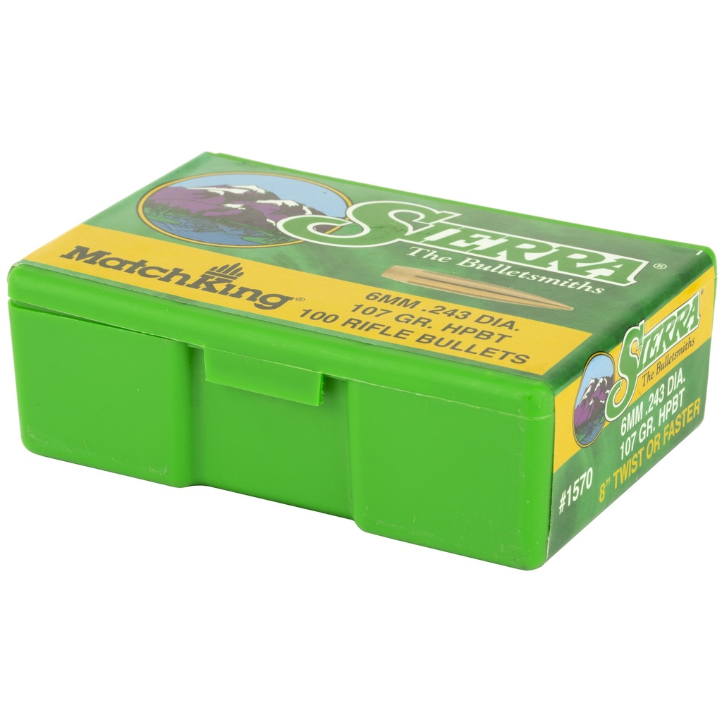 SIERRA MATCHKING .243 107GR 100CT 2