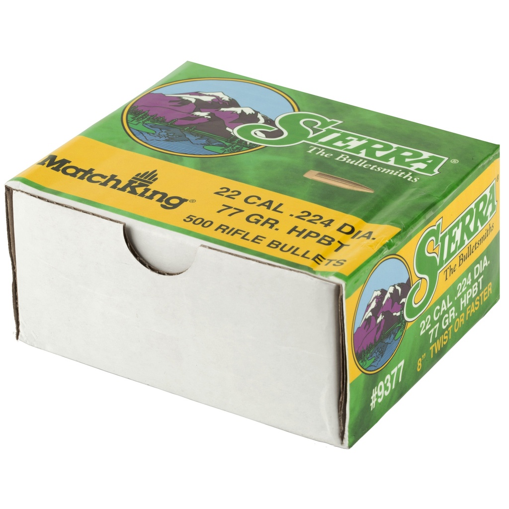 SIERRA MATCHKING .224 77GR 500CT 2