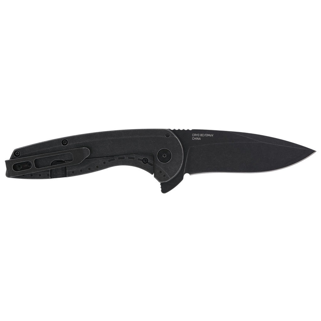SOG AEGIS FLK 3.25" DROP PT BLK 1
