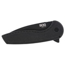 SOG AEGIS FLK 3.25" DROP PT BLK 2