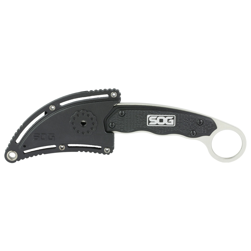SOG GAMBIT BLACK 2.58" W/SHEATH 2