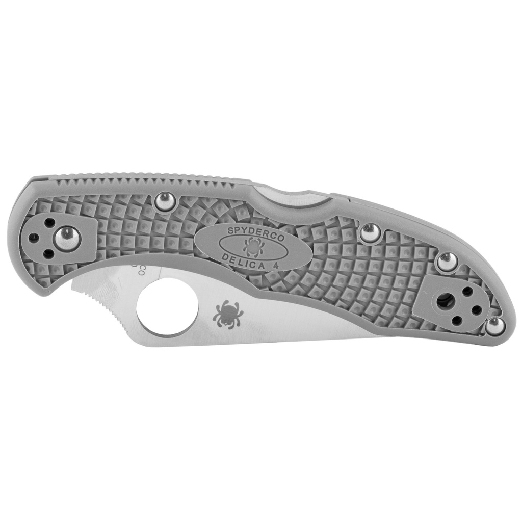SPYDERCO DELICA4 FFG PLAINEDGE GREY 2