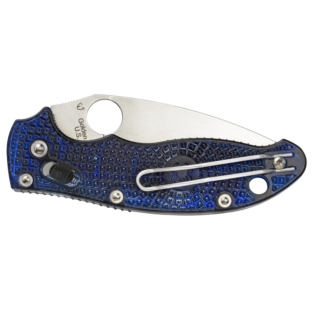 SPYDERCO MANIX2 BLUE FRCP PLAIN 1