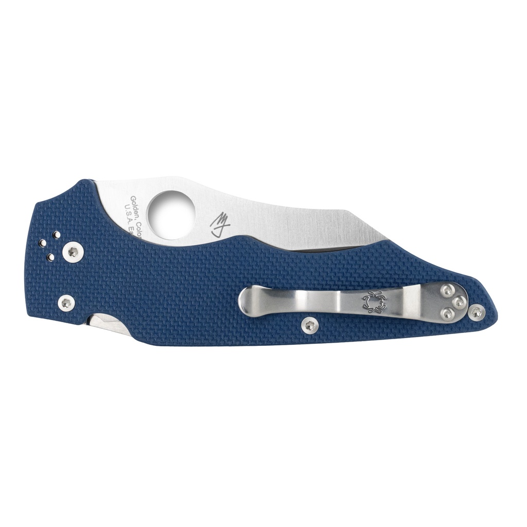 SPYDERCO YOJUMBO 3.98" BLU/SLV PLAIN 1