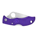 SPYDERCO LADYBUG3 PURPLE FRN PLAIN 1