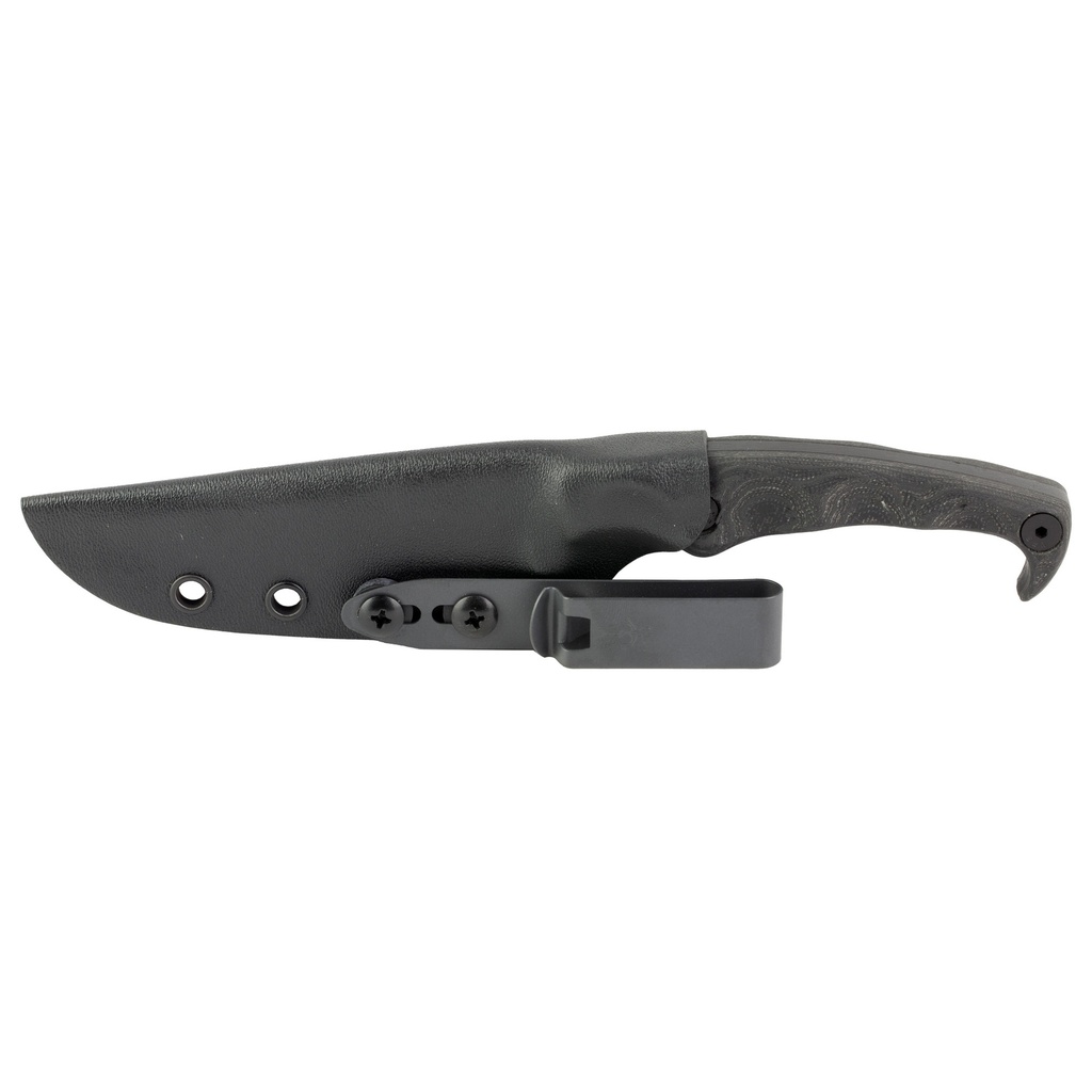 STROUP MK2 4" CERAKOTE BLK W/SHEATH 2