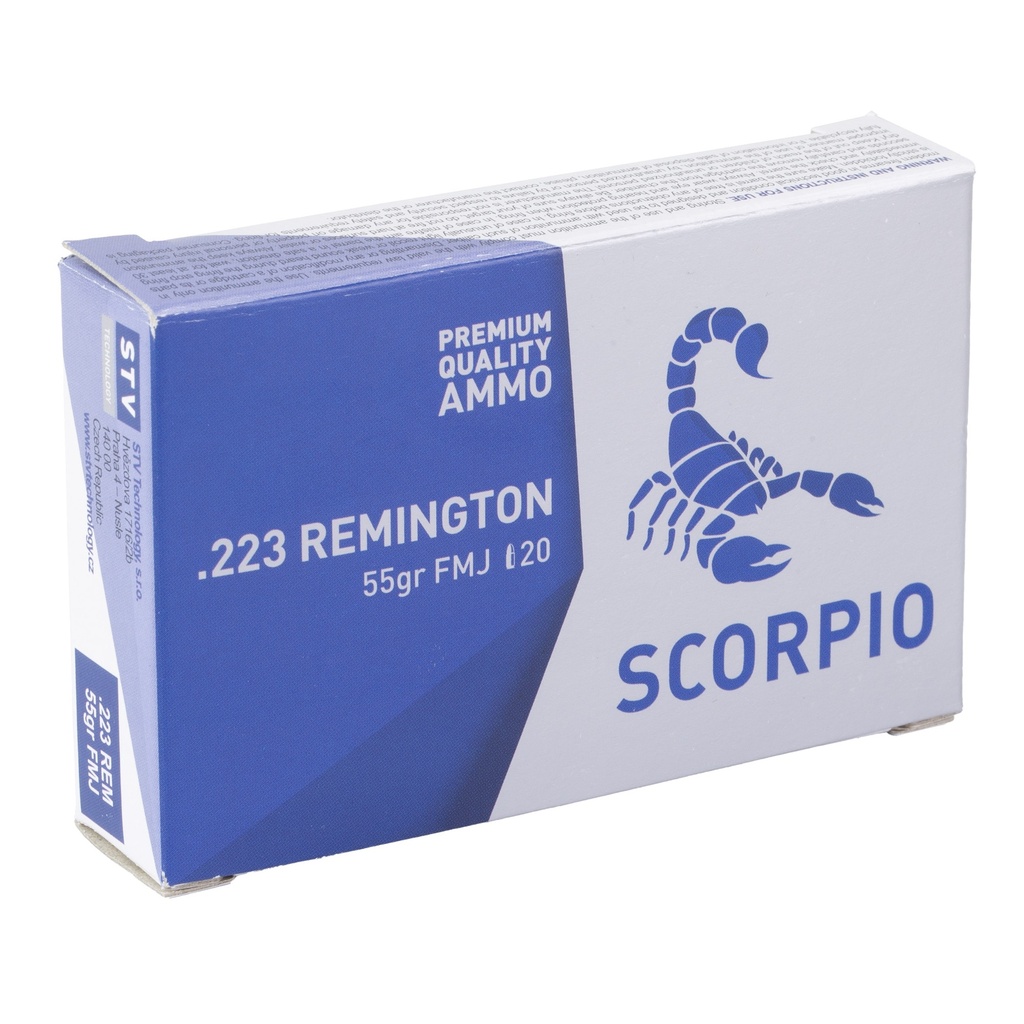 STV Technology SCORPIO AMMO 223REM 55GR FMJ 20/1000 1