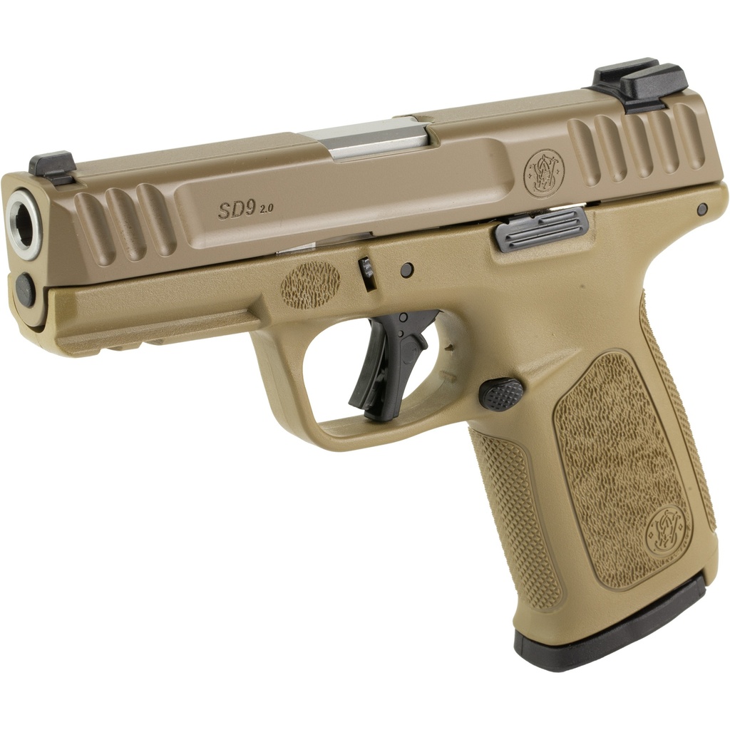 Smith & Wesson S&W SD9 2.0 9MM 4" 16RD FDE BUNDLE 2