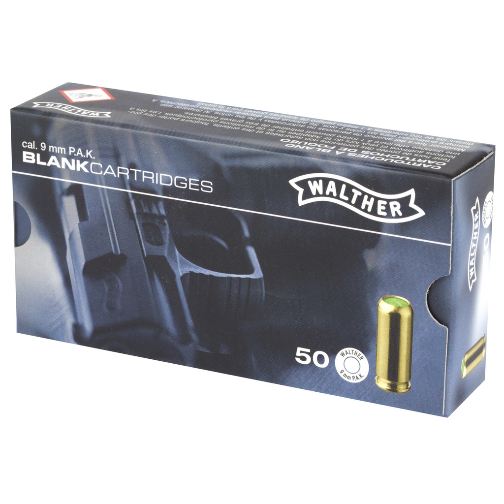 Umarex UMX WALTHER 9MM PAK BLANKS 50/BX 2