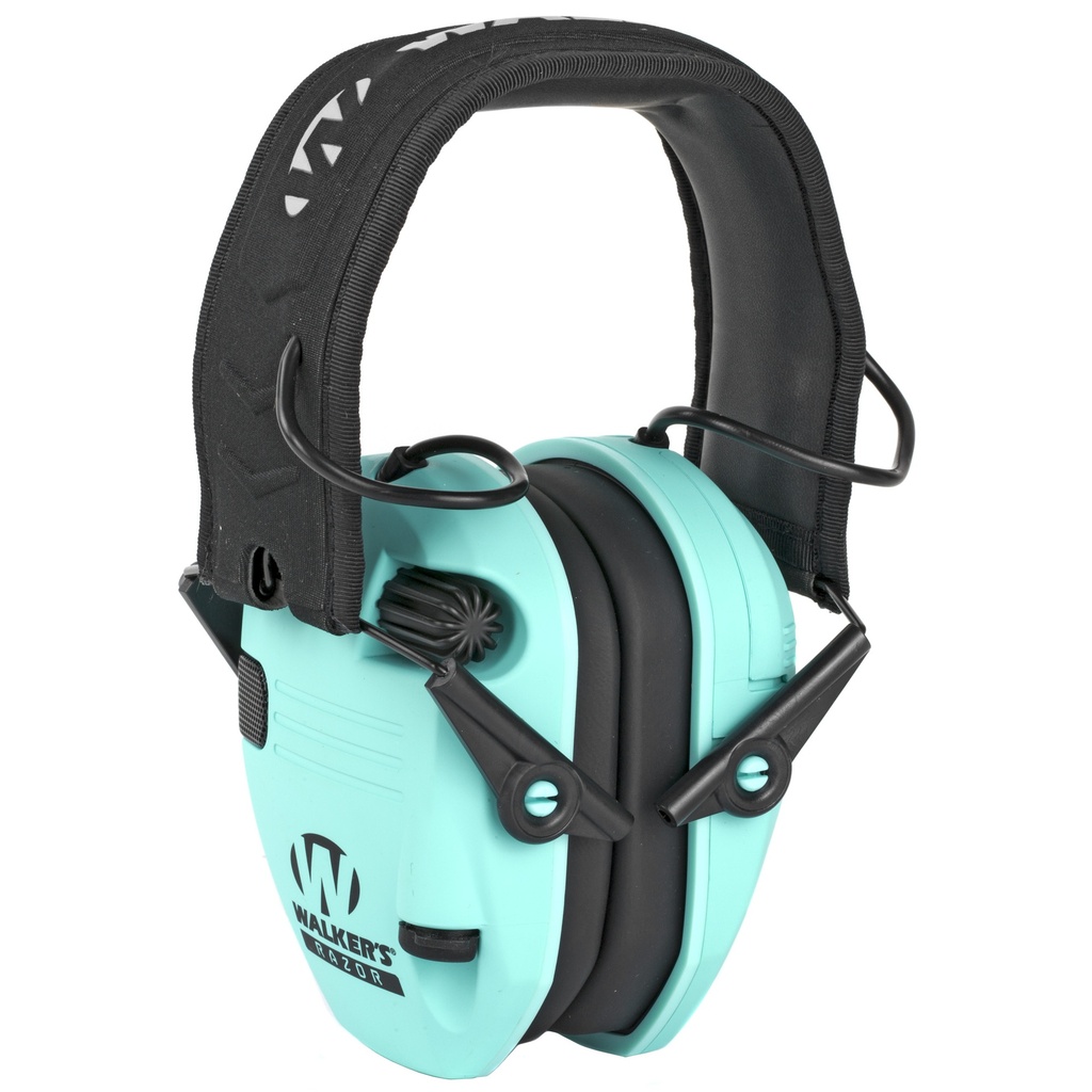 WALKER'S RAZOR SLM ELEC MUFF TEAL 1