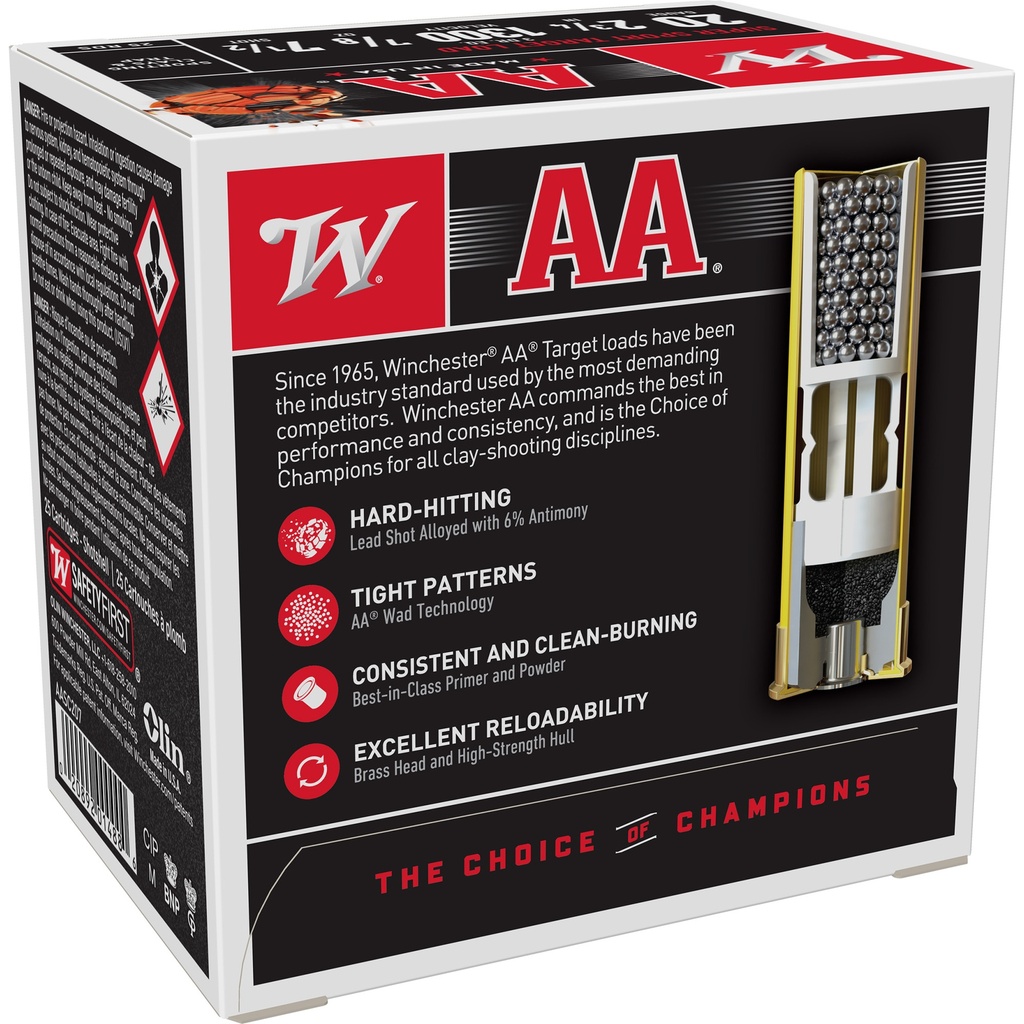Winchester Ammunition WIN AA SPRT SC 20GA 2.75 #7.5 25/250 1