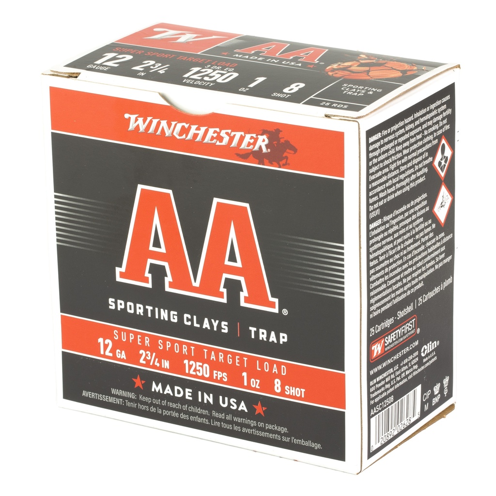Winchester Ammunition WIN AA SPR SPT 12GA 2-3/4" #8 25/250 2