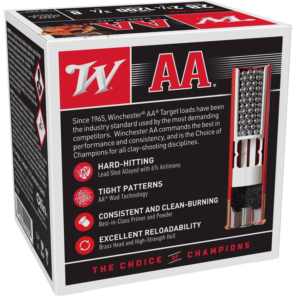 Winchester Ammunition WIN AA 20GA 2.75" #8 25/250 1