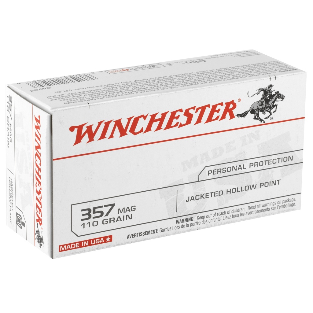 Winchester Ammunition WIN USA 357MAG 110JHP 50/500 1