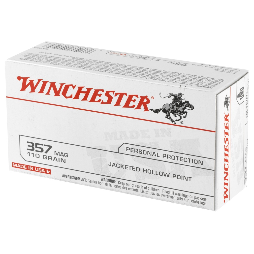 Winchester Ammunition WIN USA 357MAG 110JHP 50/500 2