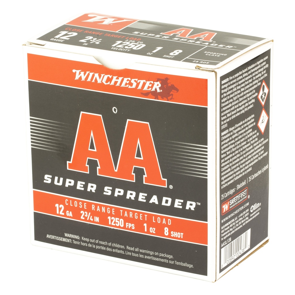 Winchester Ammunition WIN AA SPRDR 12GA  2.75" #8 25/250 2