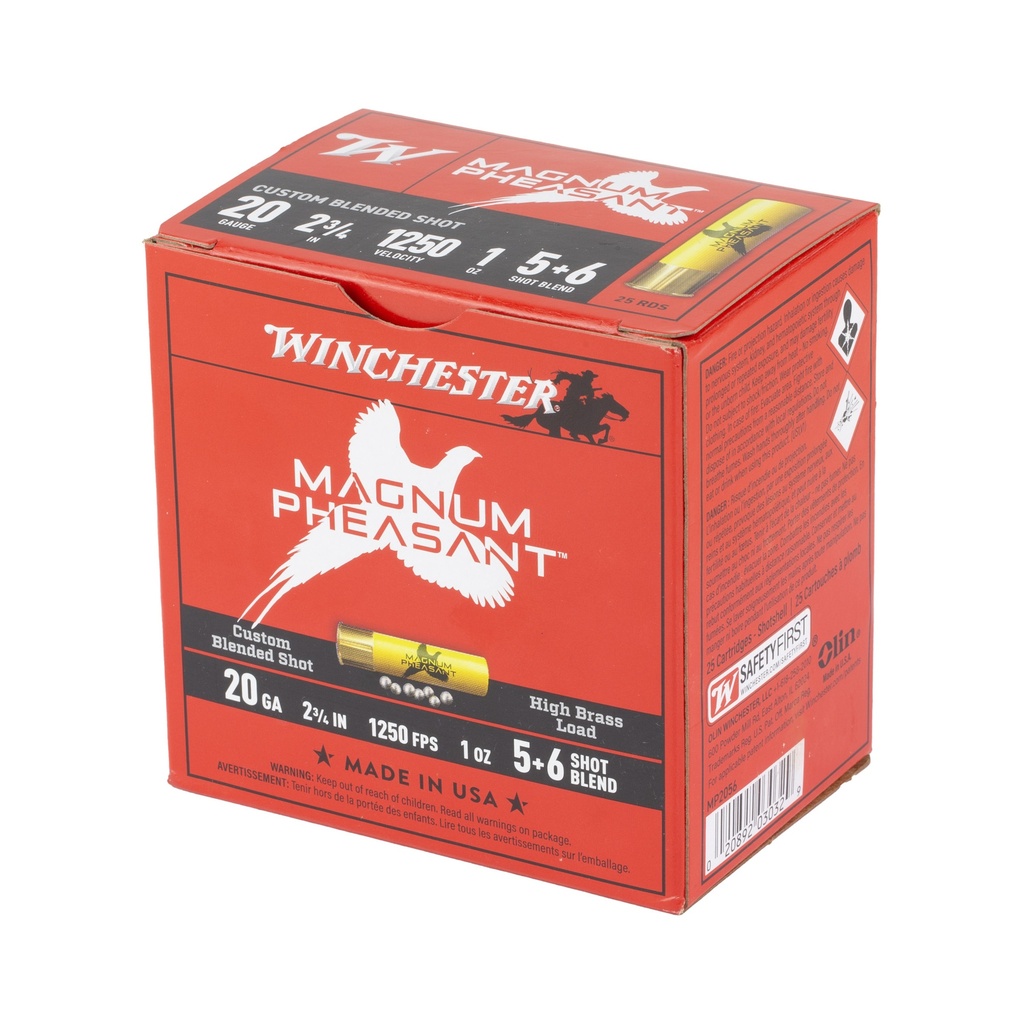 Winchester Ammunition WIN MAG PHST 20GA 2.75" #5/#6 25/250 2