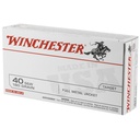 Winchester Ammunition WIN USA 40SW 180GR FMJ 50/500 2