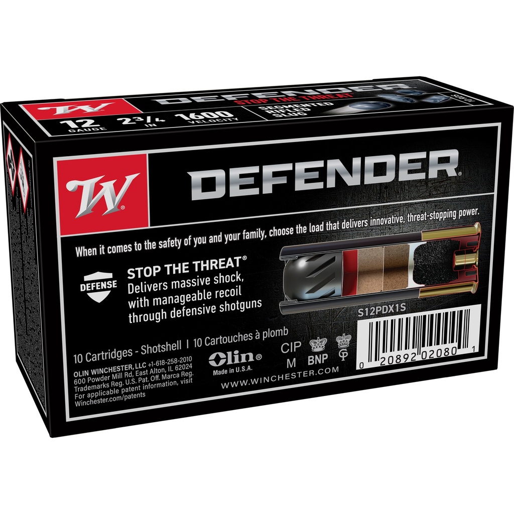 Winchester Ammunition WIN DEFENDER 12GA 2.75" 1OZ 10/100 1