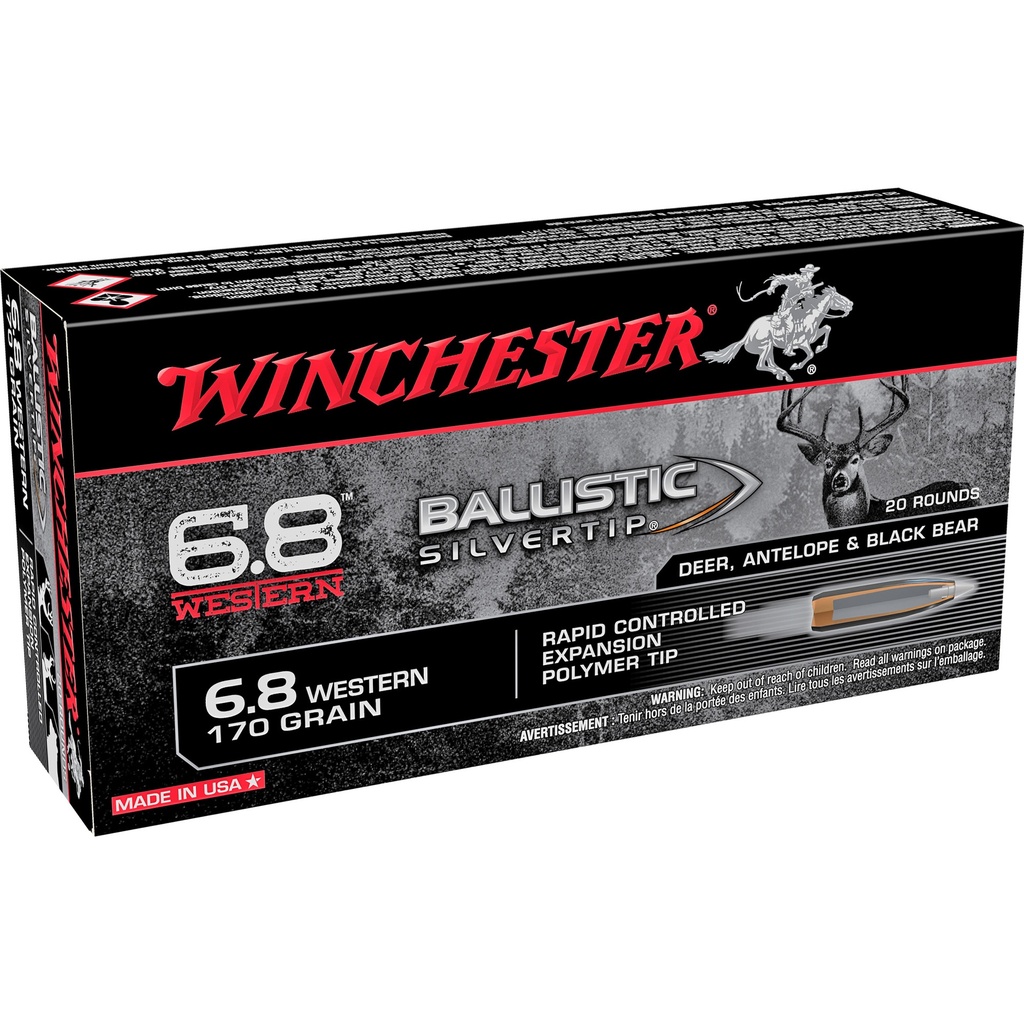 Winchester Ammunition WIN 6.8 WSTN BLSTC TIP 170GR 20/200 1