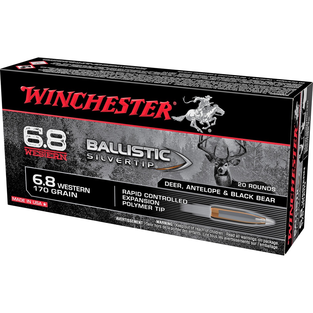 Winchester Ammunition WIN 6.8 WSTN BLSTC TIP 170GR 20/200 2
