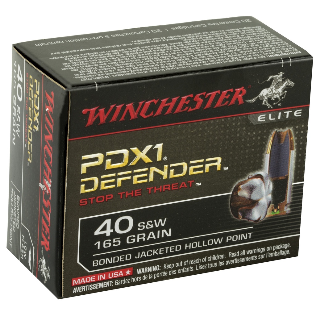 Winchester Ammunition WIN DEFENDER 40SW 165GR JHP 20/200 1