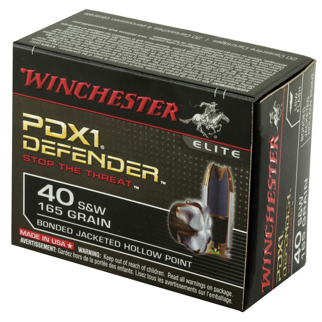 Winchester Ammunition WIN DEFENDER 40SW 165GR JHP 20/200 2