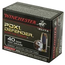 Winchester Ammunition WIN DEFENDER 40SW 165GR JHP 20/200 2