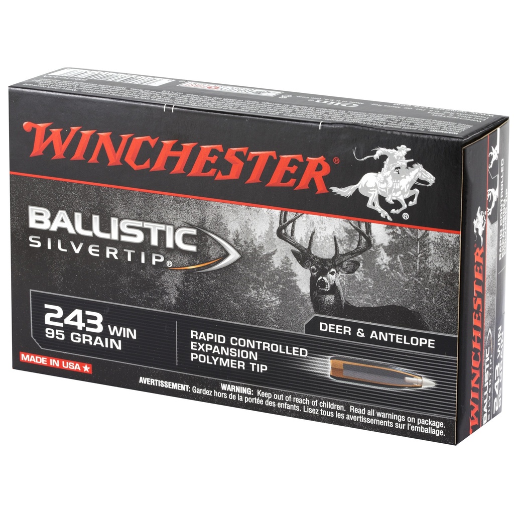 Winchester Ammunition WIN BLSTC TIP 243WIN 95GR 20/200 2