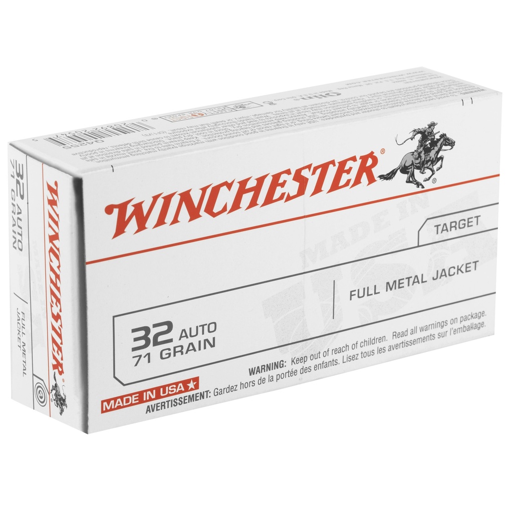 Winchester Ammunition WIN USA 32ACP 71GR FMJ 50/500 1