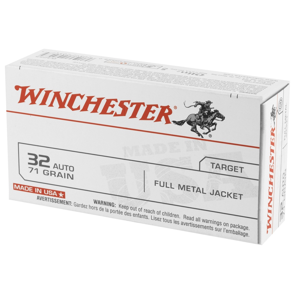 Winchester Ammunition WIN USA 32ACP 71GR FMJ 50/500 2