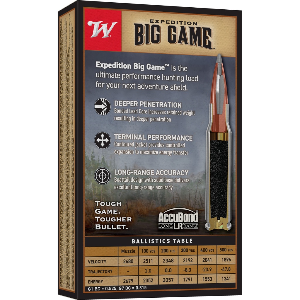 Winchester Ammunition WIN 308WIN 168GR ACCUBOND LR 20/200 1