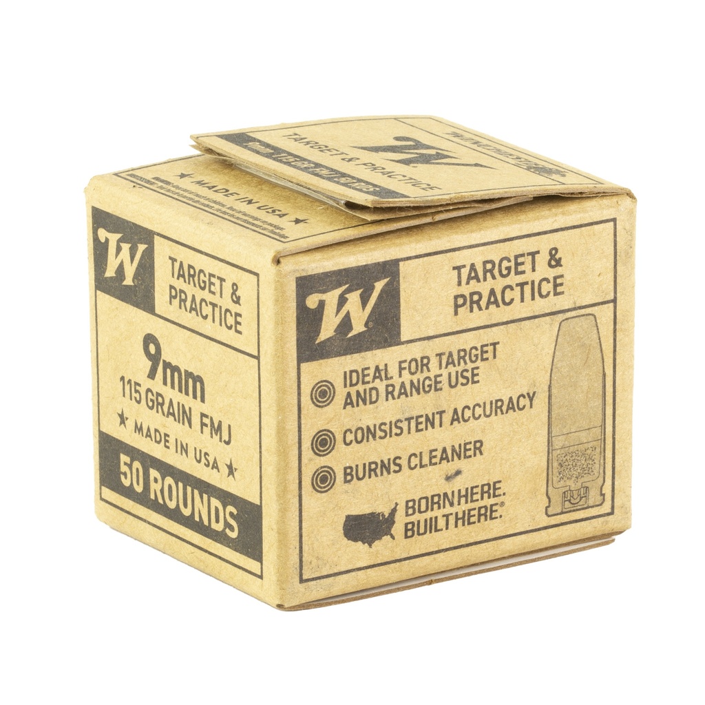 Winchester Ammunition WIN USA 9MM 115GR FMJ 50/1000 1