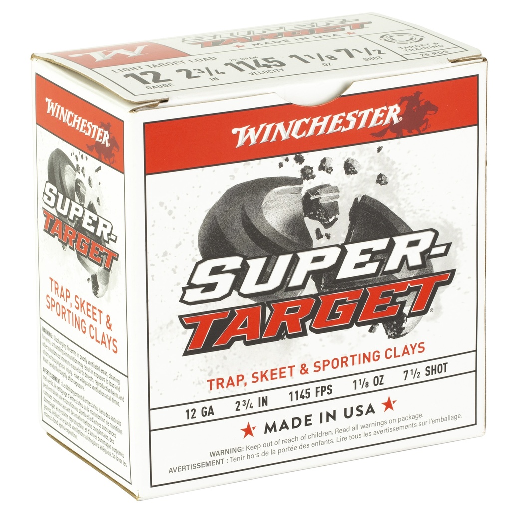 Winchester Ammunition WIN SUPRTRGT 12GA 2.75" #7.5 25/250 1