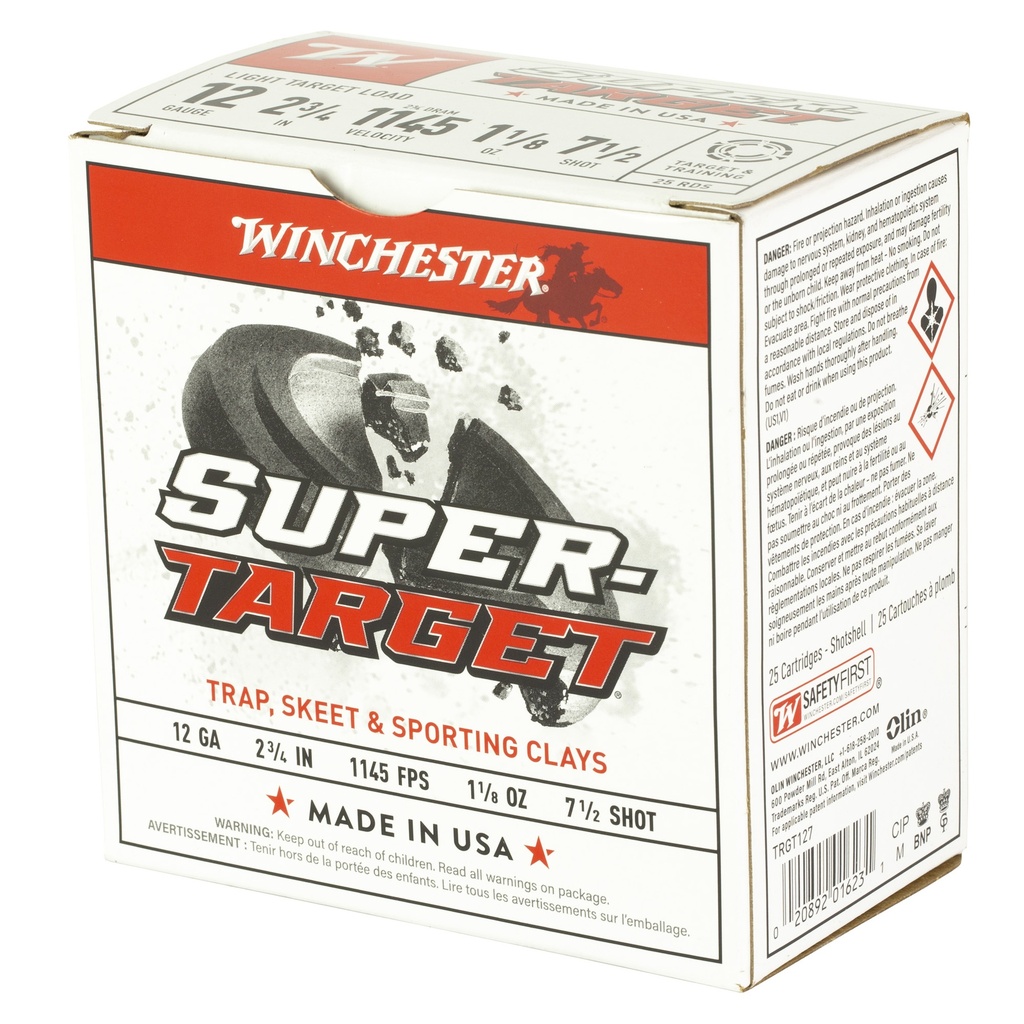 Winchester Ammunition WIN SUPRTRGT 12GA 2.75" #7.5 25/250 2