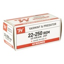 Winchester Ammunition WIN USA 22-250 REM 45GR JHP 40/400 1