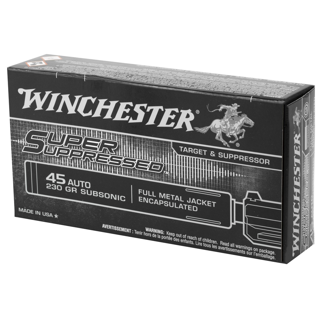 Winchester Ammunition WIN SPR SUP 45ACP 230GR FMJ 50/500 2