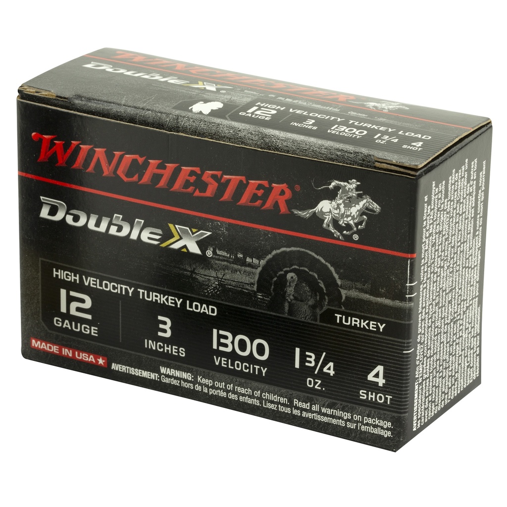 Winchester Ammunition WIN DBL X HV TRKY 12GA 3" #4 10/100 2