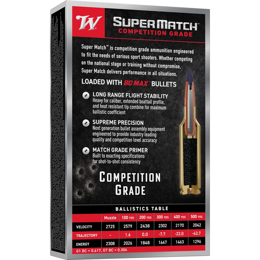 Winchester Ammunition WIN SPR MTCH 6.5CM 140GR BTHP 20/200 1
