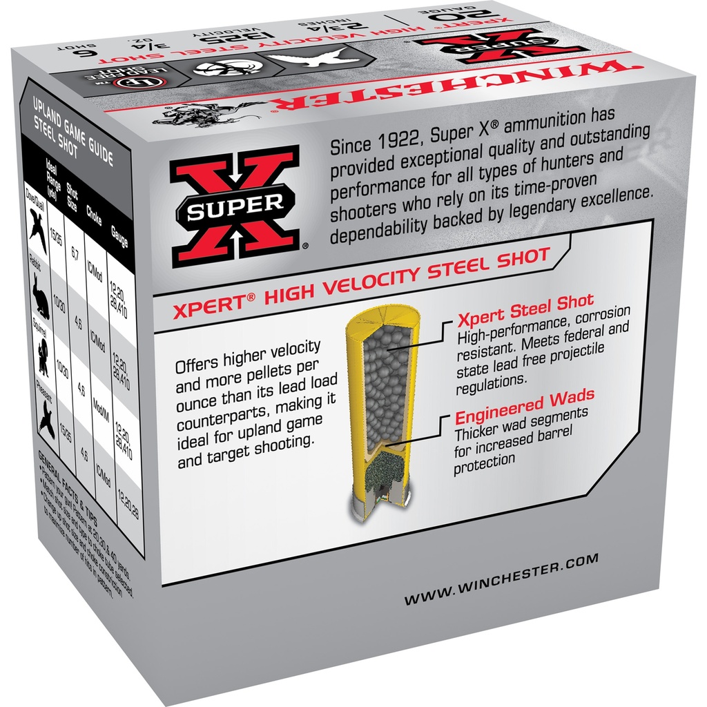 Winchester Ammunition WIN XPERT TRGT 20GA 2.75" #6 25/250 1