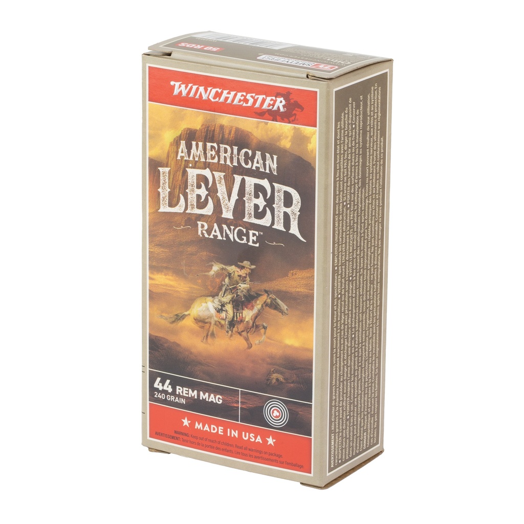 Winchester Ammunition WIN AM LEVER 44REM MAG 240GR 50/500 2