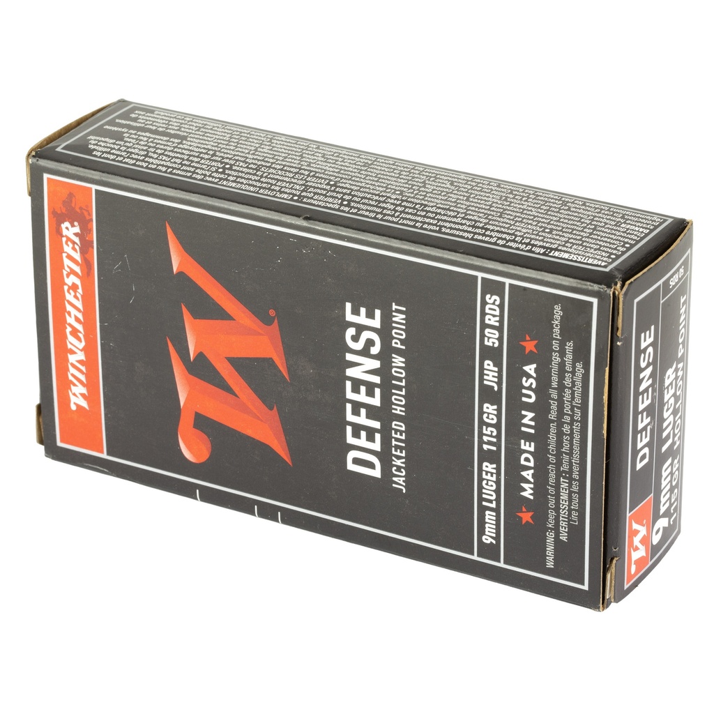 Winchester Ammunition WIN USA 9MM 115GR JHP 50/500 2