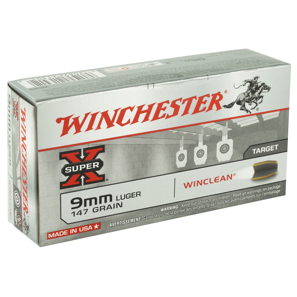 Winchester Ammunition WIN SPRX WINCLEAN 9MM 147GR 50/500 1