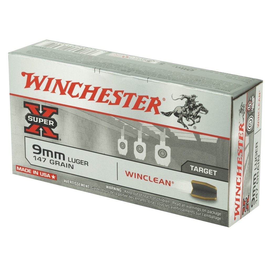 Winchester Ammunition WIN SPRX WINCLEAN 9MM 147GR 50/500 2