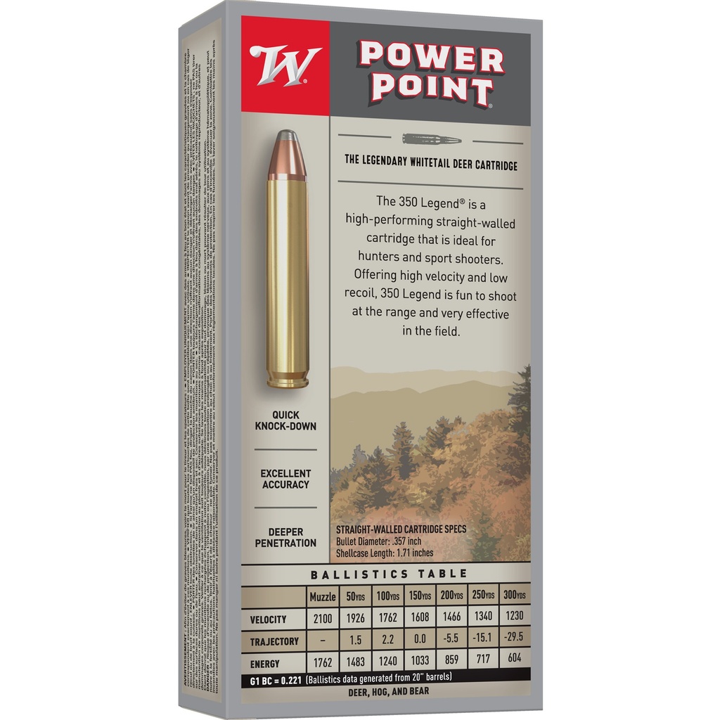 Winchester Ammunition WIN SPRX 350 LEGEND 180GR 20/200 1