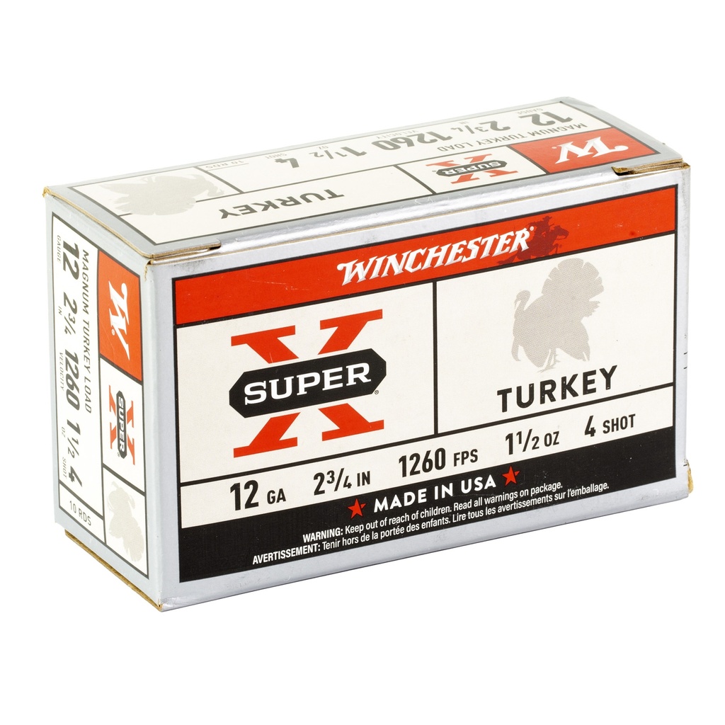 Winchester Ammunition WIN SPRX TRKY 12GA 2.75" #4 10/100 1