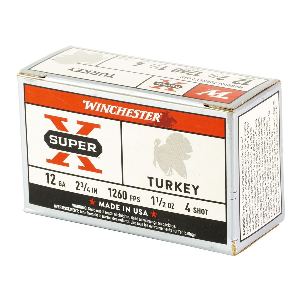 Winchester Ammunition WIN SPRX TRKY 12GA 2.75" #4 10/100 2